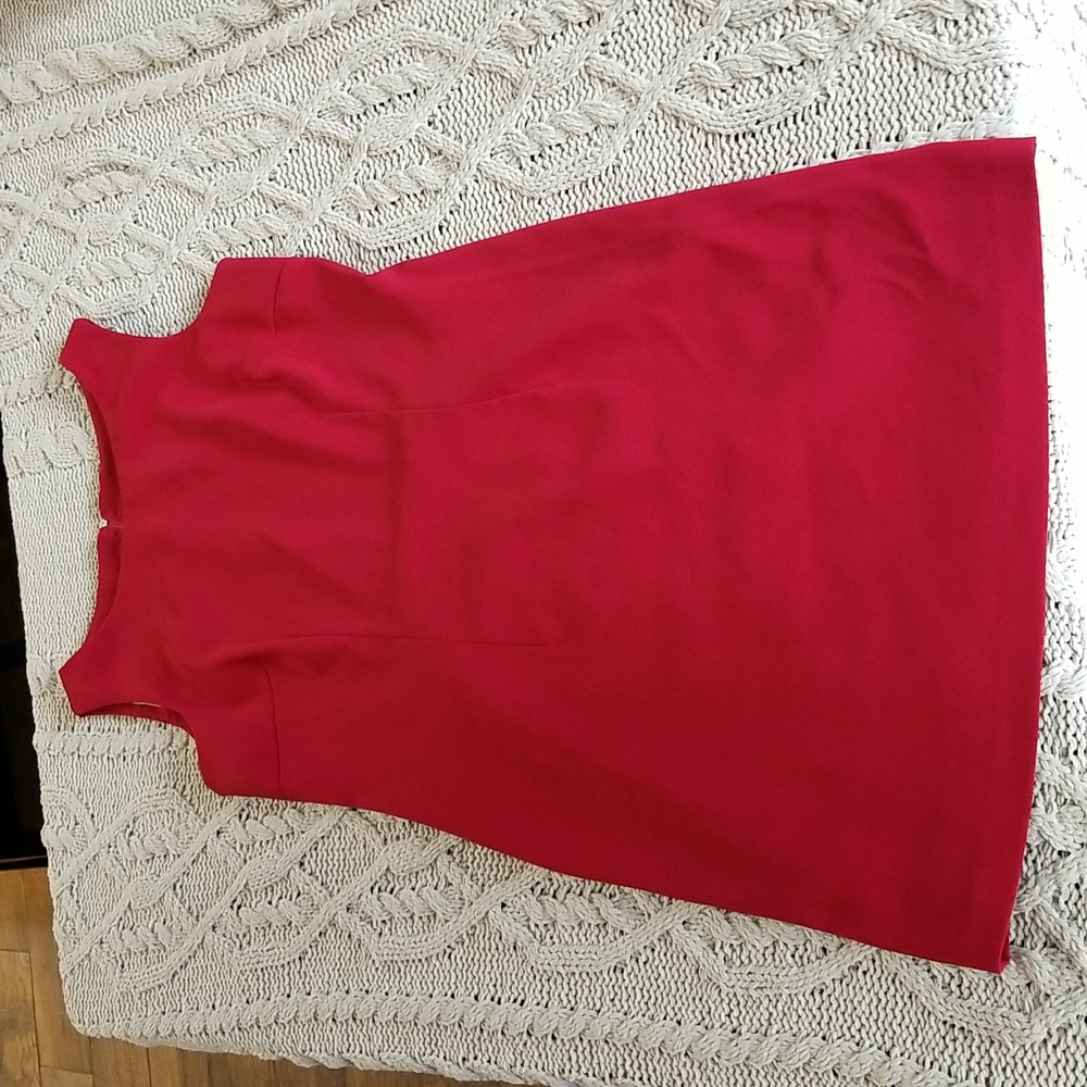 Vibrant red sheath dress